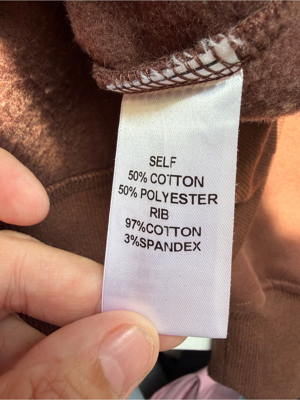 Jade by Jane Womens Oversized "Be Yourself Love Yourself" Sweatshirt L Brown - Picture 5 of 7